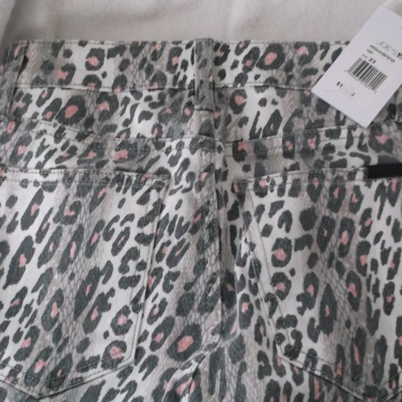 NWT - Joe's The Charlie High Rise Skinny Ankle Animal Print Jeans  Size 23 - Picture 5 of 14